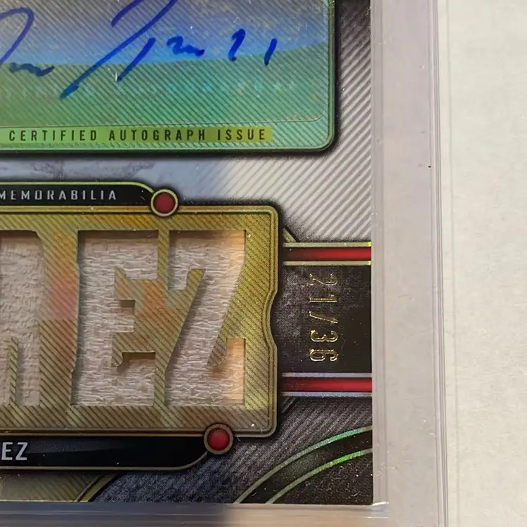 2024 Topps Triple Threads Auto Relic Jose Ramirez Cleveland Guardians TTAR-JRA3 21/36 Game-Used