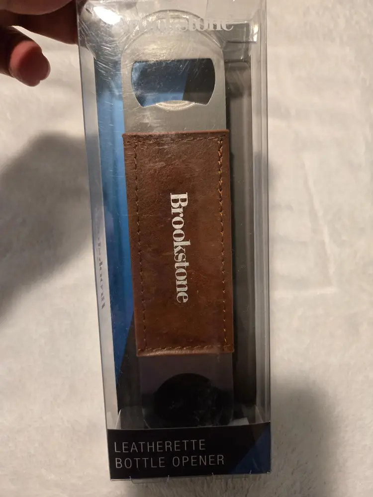 Brookstone Leatherette Bottle Opener