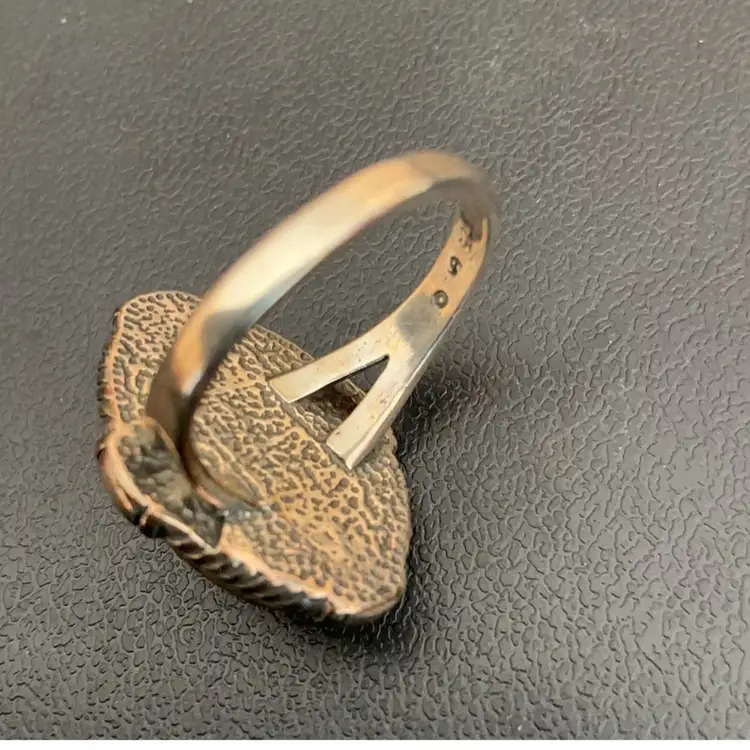 Size 8.75 Southwestern Amethyst Cabochon Ring