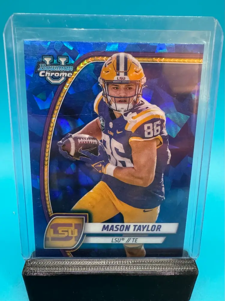 Mason Taylor Bowman Chrome U Sapphire New York Jets