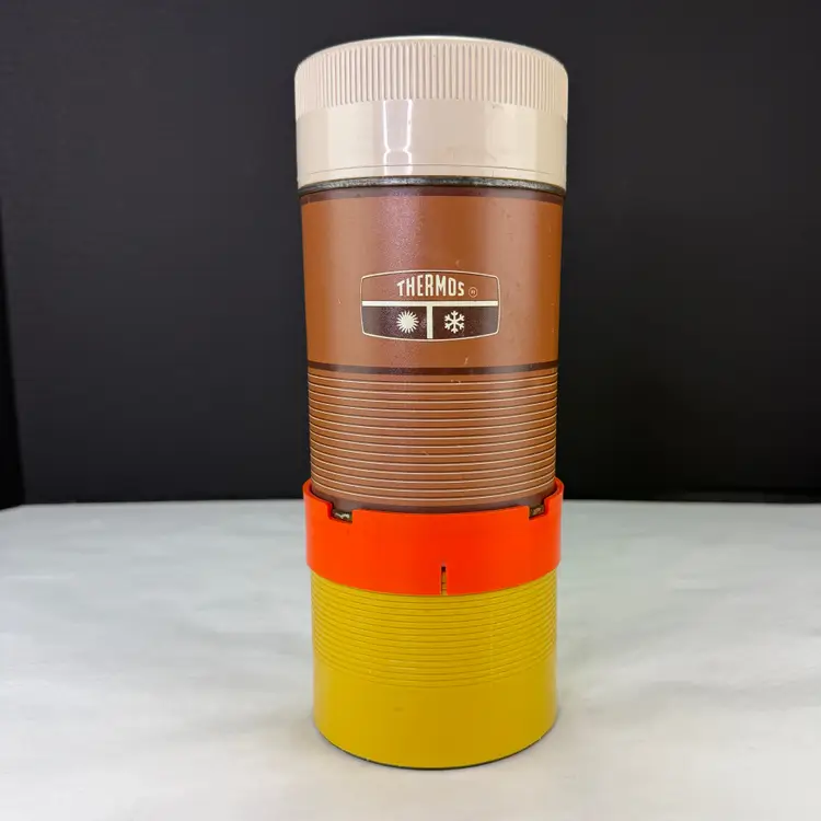 Vintage Retro Thermos King Seeley Stacking Connecting Ring 2 Bottles