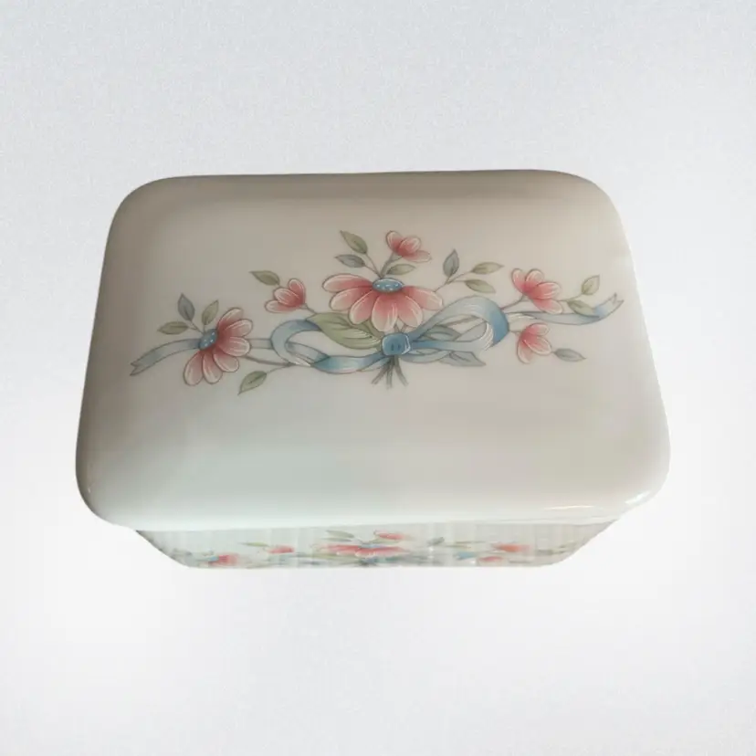 Princess House Hand Painted Fine Porcelain Trinket Dish