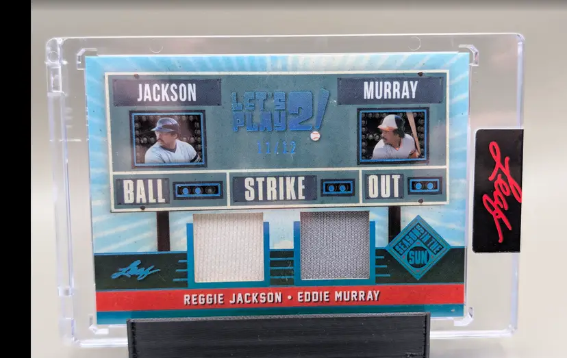 Reggie Jackson / Eddie Murray #/12 2026 Leaf Seasons in the Sun Let's Play 2 - New York Yankees / Baltimore Orioles - (B-26)