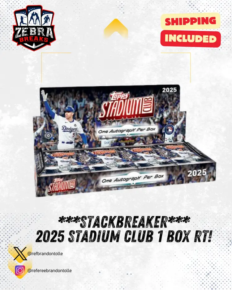 ZB 26112: ***STACKBREAKER*** 2025 Stadium Club 1 Hobby Rip