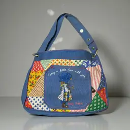 Vintage Holly Hobby Purse Shoulder Bag Knickerbocker Patchwork Adjustable