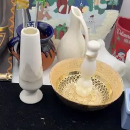 Indian Vase, Bowl, Poodle