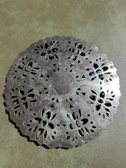 Vintage Metal Trivet With Feet