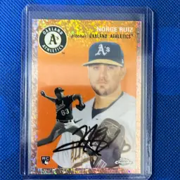 2023 Topps Chrome Platinum Anniversary “ Norge Ruiz “ 101 Rose Gold Mini Refractor 29/75