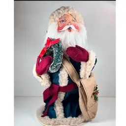 Annalee Old World Saint Nicholas 1995 - 5450 12" Santa Made In USA Vintage