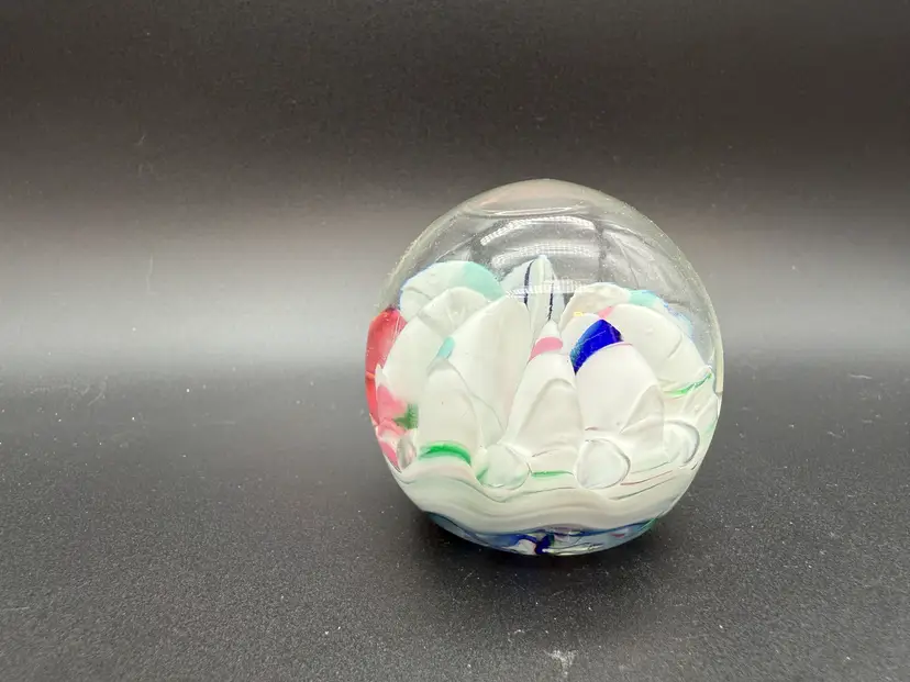 Hand Blown Art Glass Paperweight