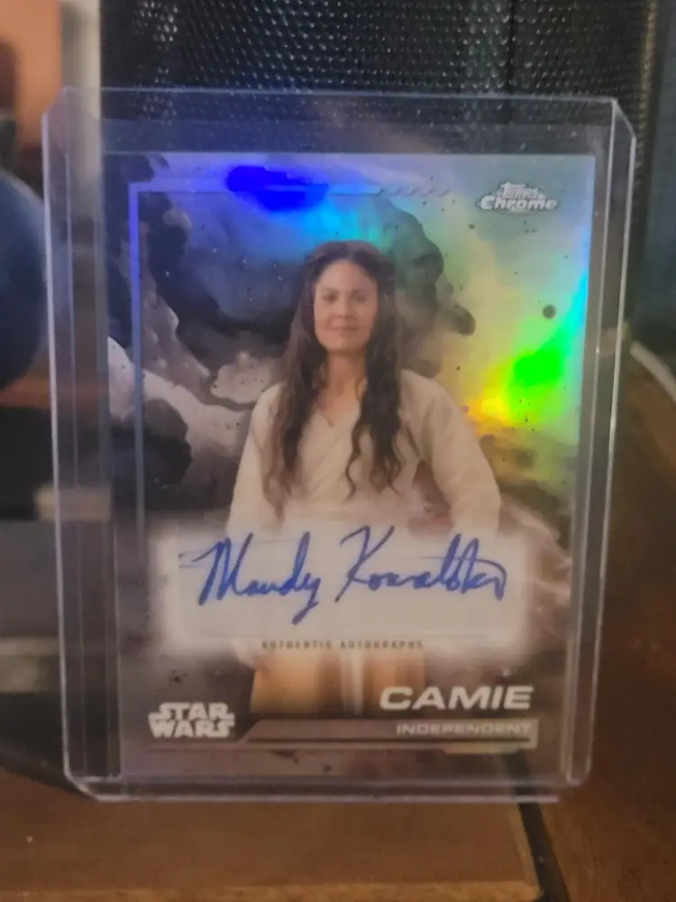2024 Topps Chrome Star Wars Mandy Kowalski As Camie Refractor Auto