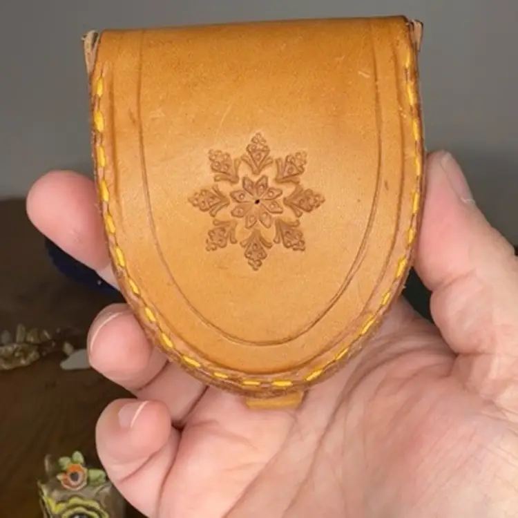 Tooled Leather Coin Purse