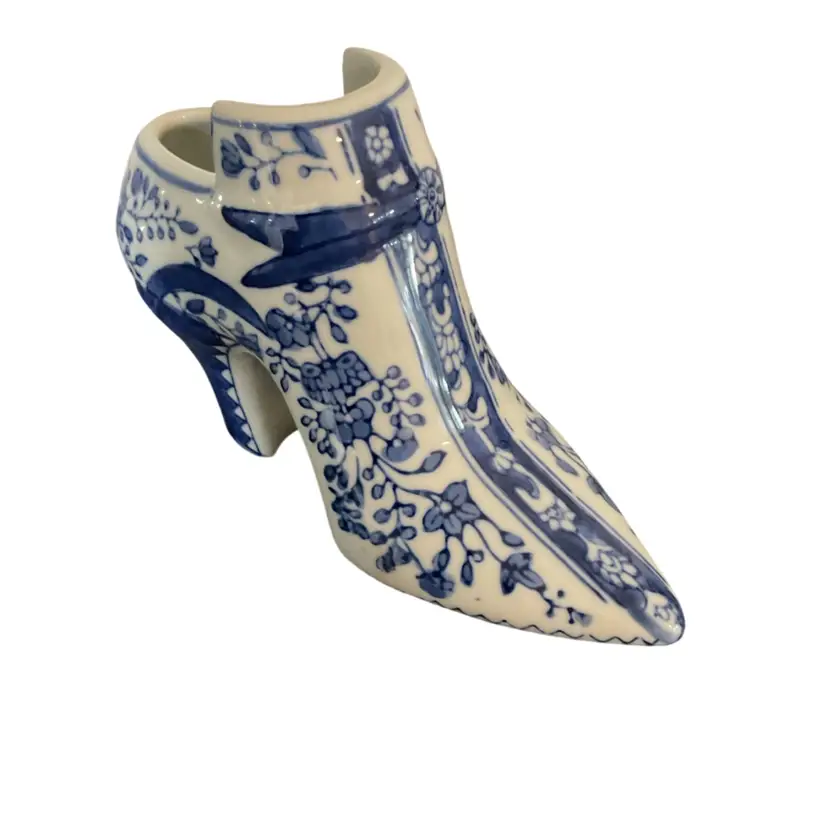 🎉Porcelain Blue & White Shoe Chinoiserie Pattern