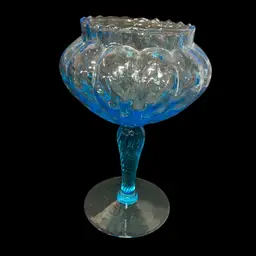 Vintage Empoli Turquoise Compote