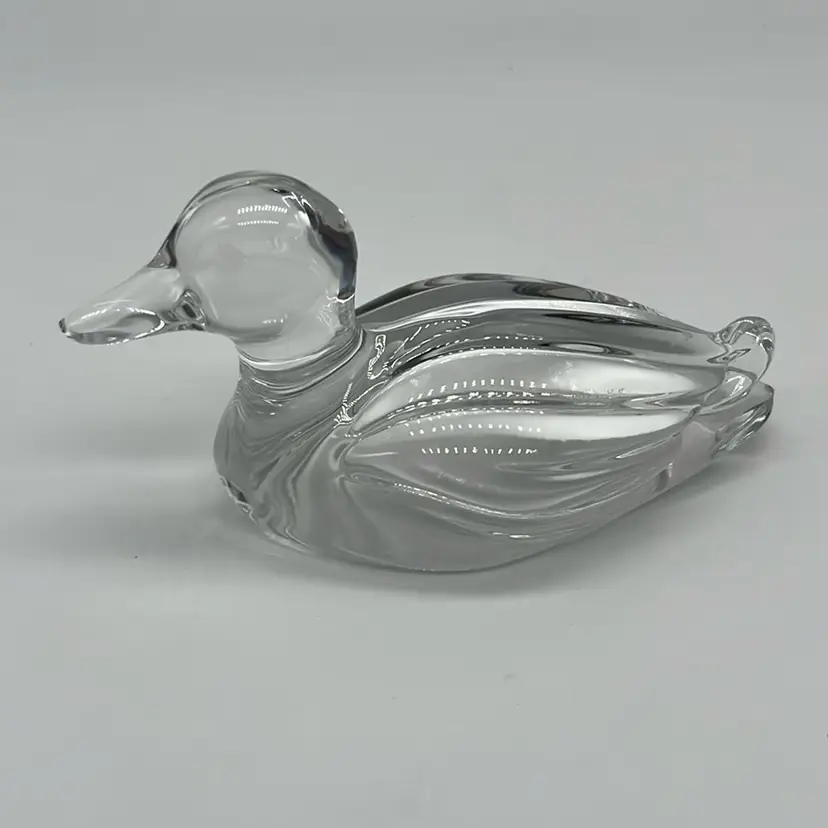 Mallard Duck Princess House Crystal Figurine Germany Lead Glass Paperweight 4.25β