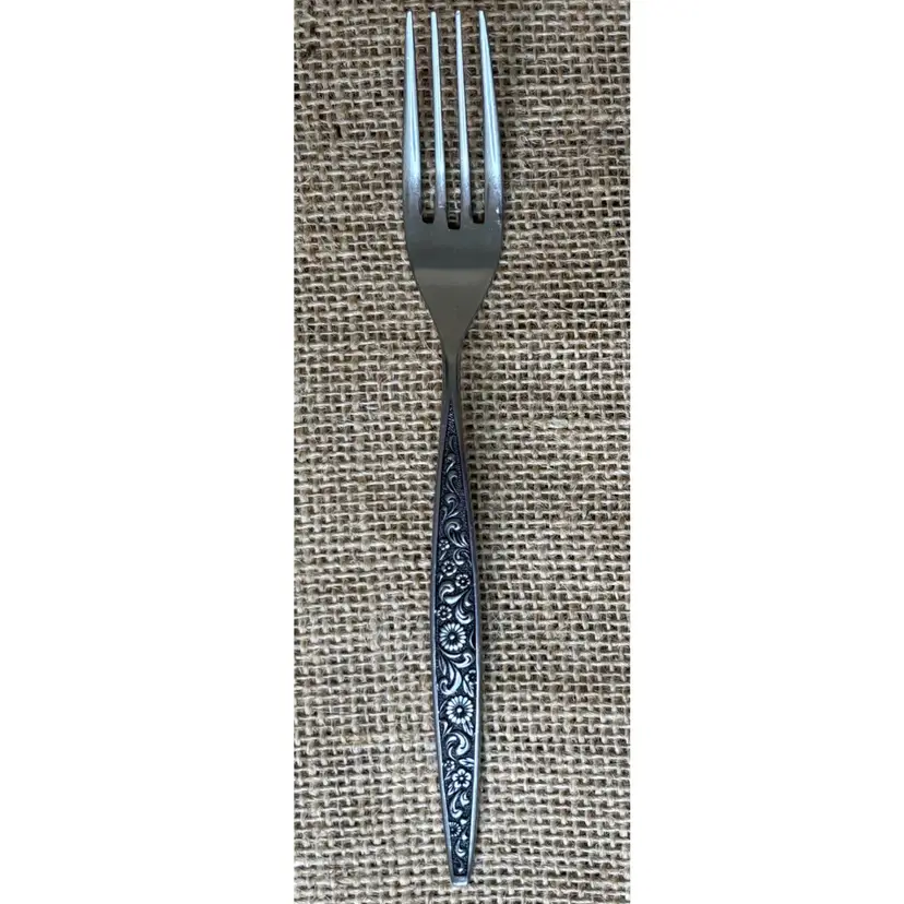 Vintage Interpur Single Floral Bouquet Fork Flatware Cottage Core Jewelry Making