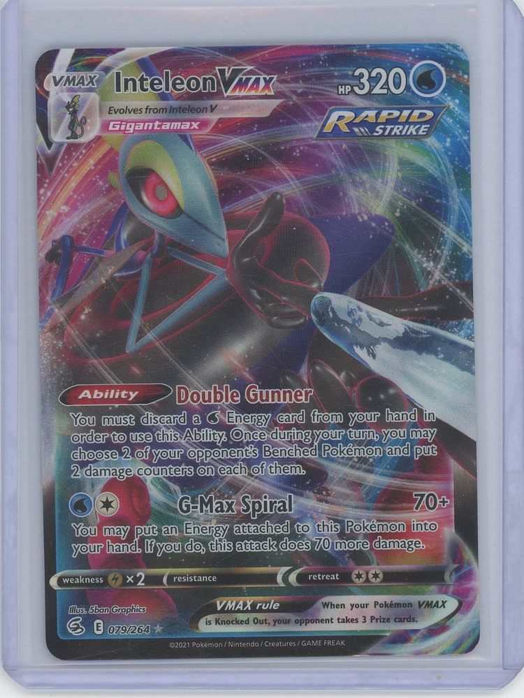 Pokémon Sword & Shield Fusion Strike Inteleon VMAX 079/264