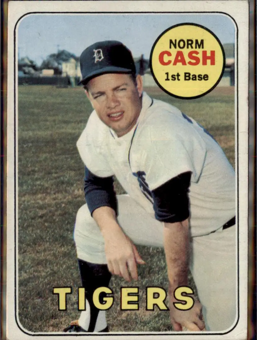 1969 Topps #80 Norm Cash - (pk3) - Detroit Tigers