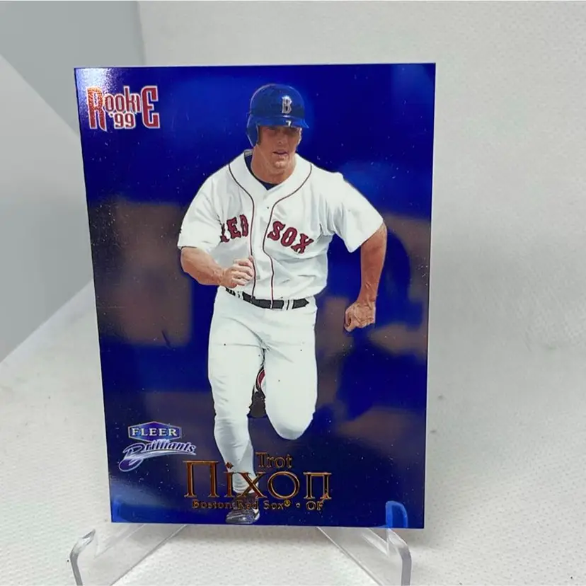 1999 Fleer Brilliants Blue Trot Nixon Boston Red Sox
