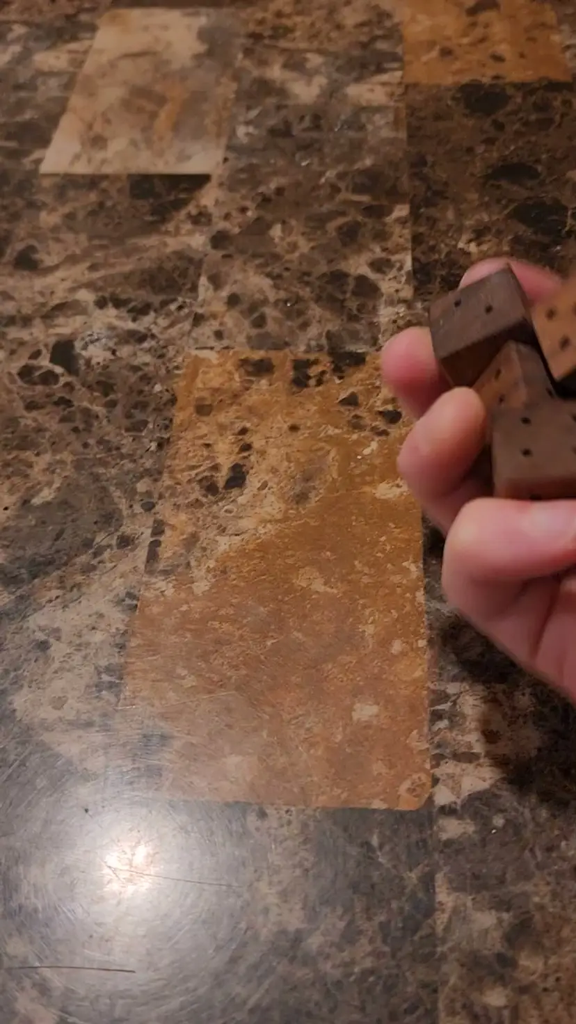 Hand Made Walnut Dice Set