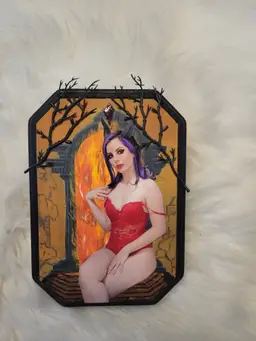 Handmade Succubus-Inspired Wall Art