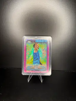 25 Topps Chrome Basketball Lamelo Ball Pink Glitter Refractor /350 Charlotte Hornets