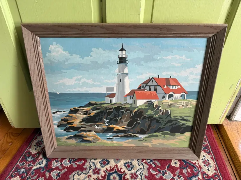 Vintage Paint By Number Lighthouse