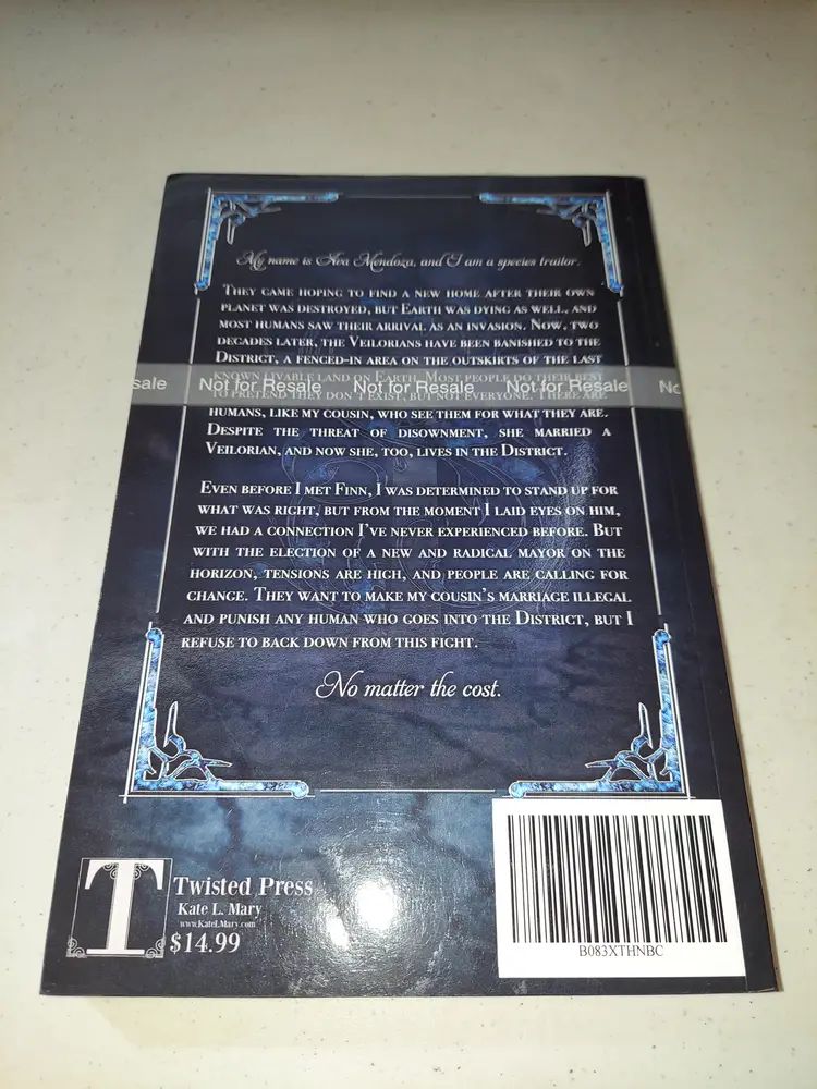 SIGNED Species Traitor: by Kate L. Mary Paperback NICE advance copy