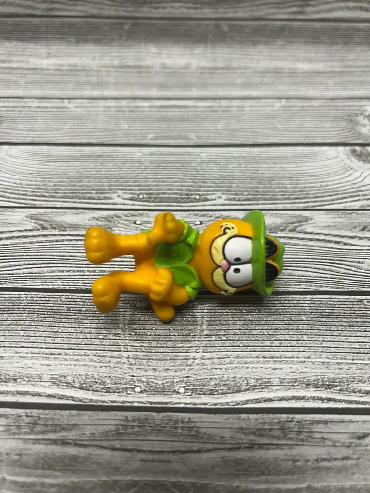 Vintage-Garfield Cat Safari Figure-Jeep Driver Toy McDonalds