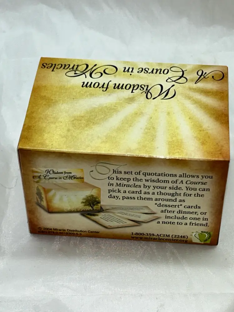 Wisdom From A Course in Miracles Quotation Inspiration Cards