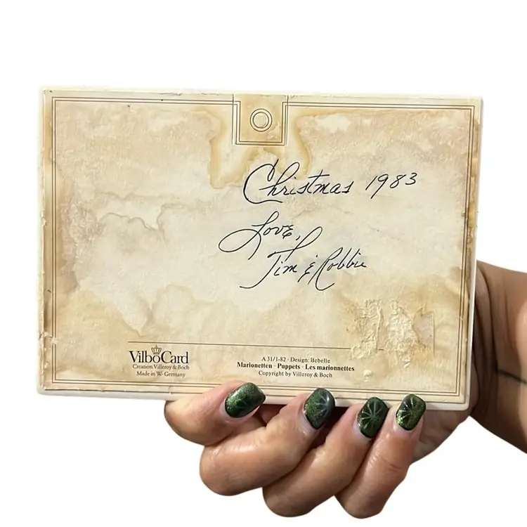 Villeroy & Boch "Vilbo Card" Porcelain Postcard Featuring the "Puppets" Design