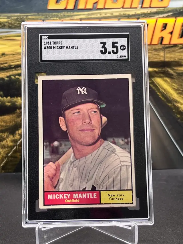 Mickey Mantle 1961 Topps SGC 3.5