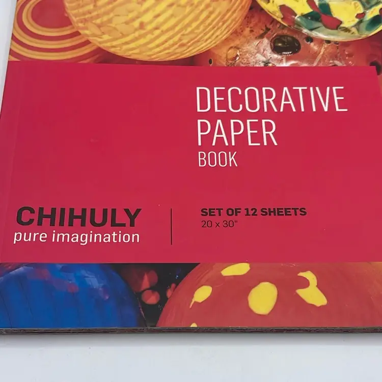 Decorative Paper Book Chihuly pure imagination 12 Sheets 20 x 30 Art Crafts Wrap