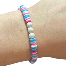 Cotton Candy Bracelet Handmade Adult
