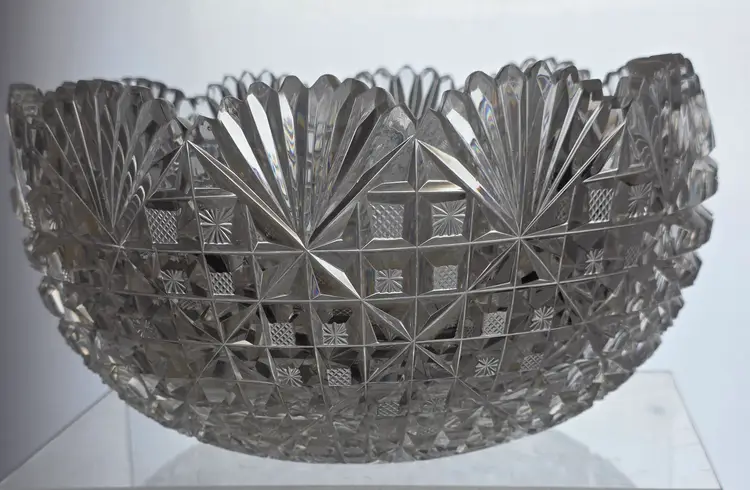 American Brilliant Period Cut Glass Bowl