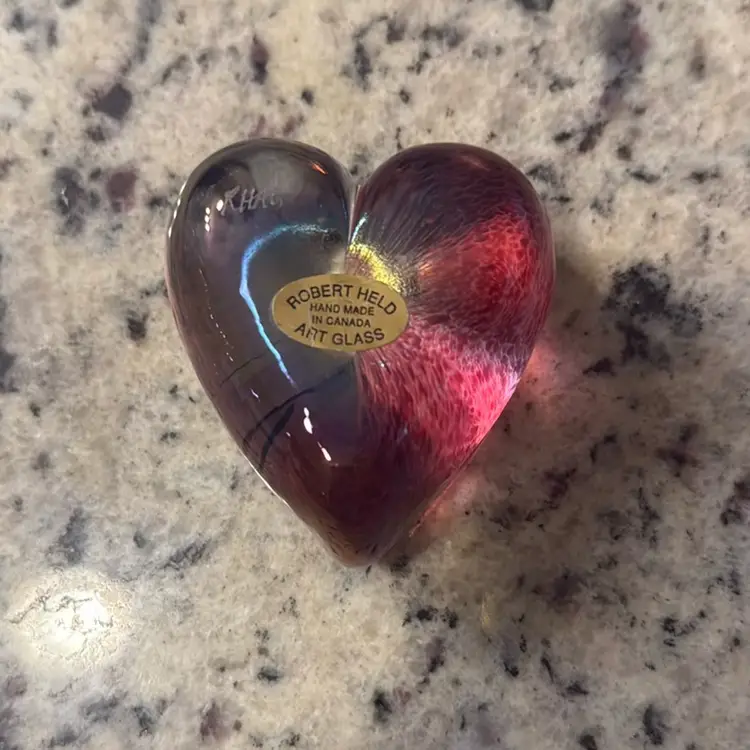 Robert Held Heart 2.75” Paperweight