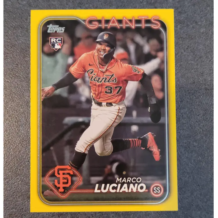 Marco Luciano Lot 2024 Topps Series 1 Yellow Border & Stars Of MLB Insert San Francisco Giants