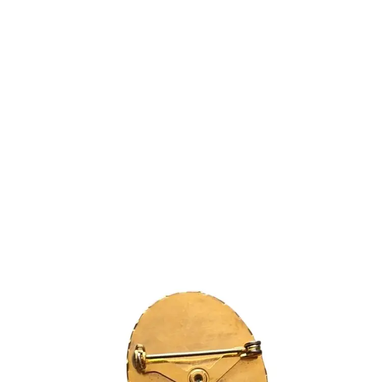 #02 - Goldtone Embossed Little Boys Brooch