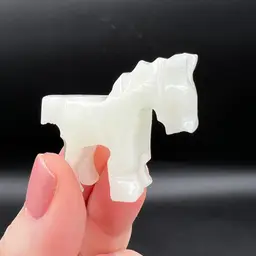 060. Tiny Burro In Alabaster (?)