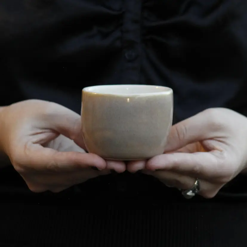 Luna's Little 6 oz Tea Cup in Dusty Mauve, 2.25" height