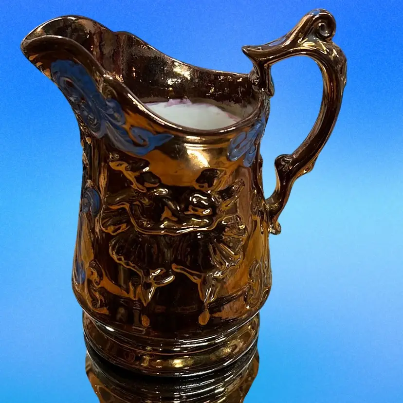 Copper Luster Milk Pitcher