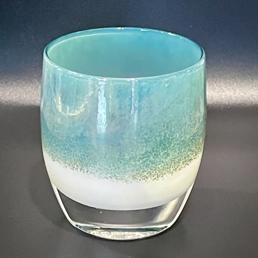 Glassybaby Mother Earth Glass Votive Candle Holder Pre-Triskelion Original Label