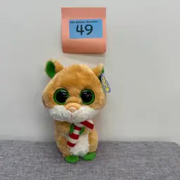 49 - Ty Beanie Boo “Candy Cane” Christmas Hamster