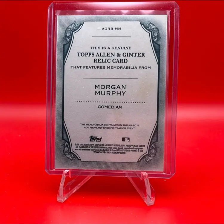 Morgan Murphy 2022 Topps Allen & Ginter Full Size Relic Comedian