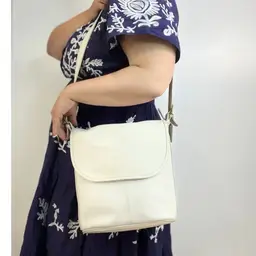 Vintage Coach Whitney Shoulder Bag White Leather Purse Handbag 4115