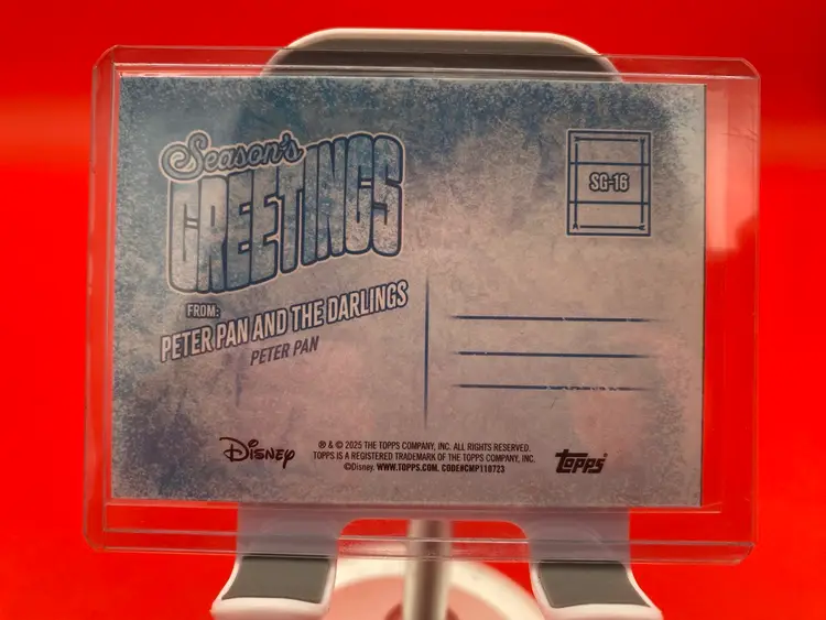 2025 Topps Disney Wonder Season's Greetings Peter Pan & Darklings SG-16 Card