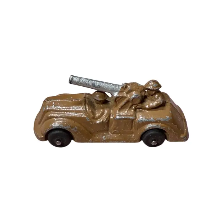 1930’s Barclay Military Toy Metal Car, Artillery Truck