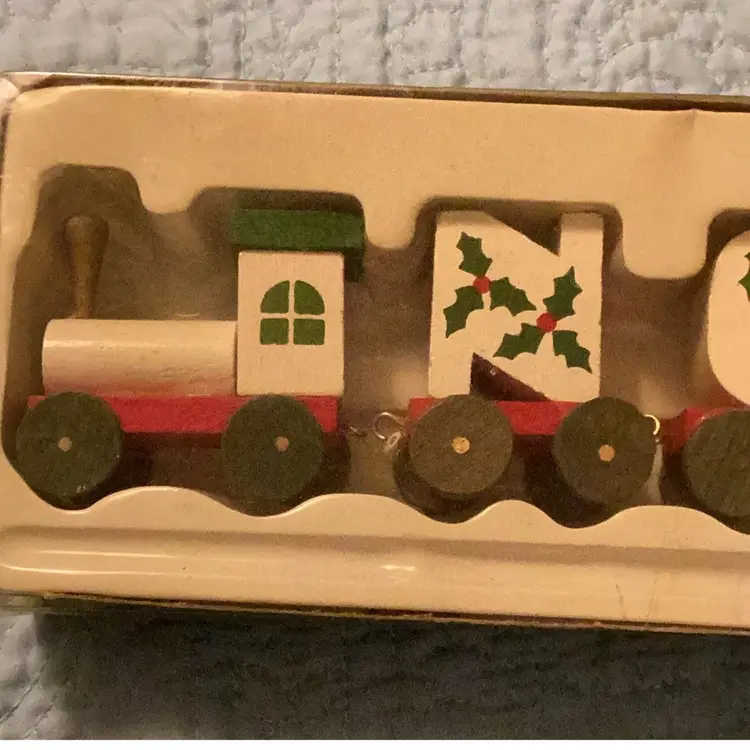 Wooden Train Set Noel Choo Choo