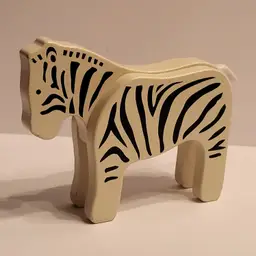 EverEarth Zebra Bamboo Encourage Creativity Robust Durable 5x1.37x4.13 inches