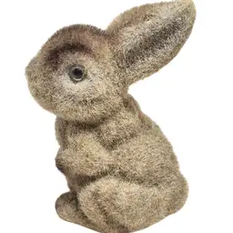 Brown Flocked Bunny